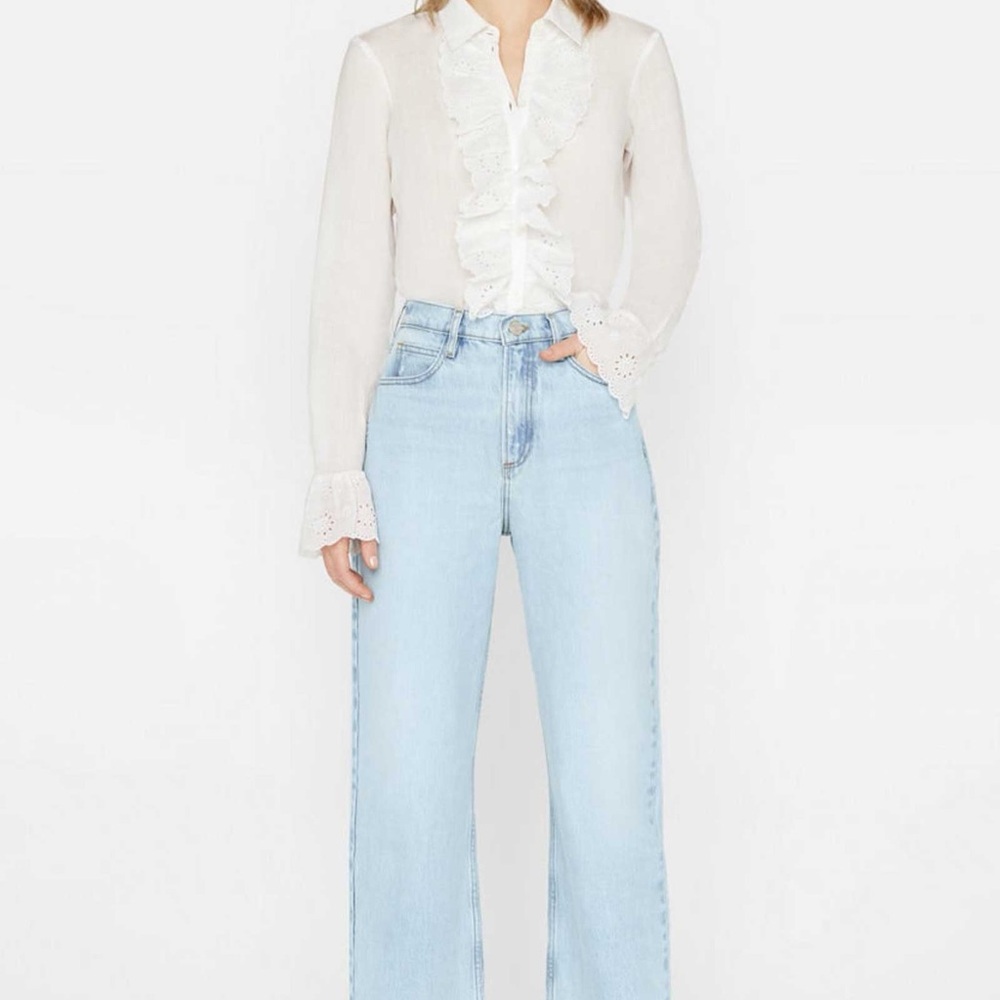 Frame Denim High N Tight Wide Crop
